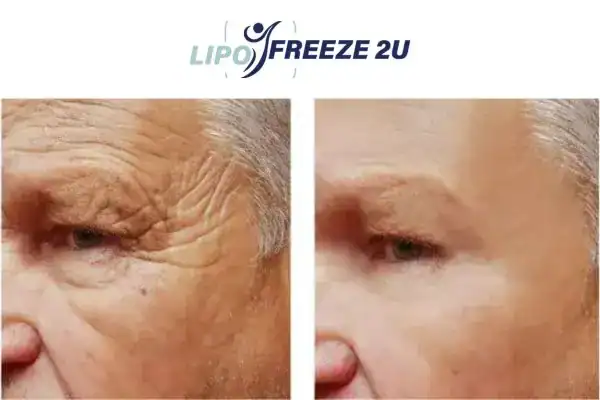 Mens before and after Morpheus 8 Wales results.